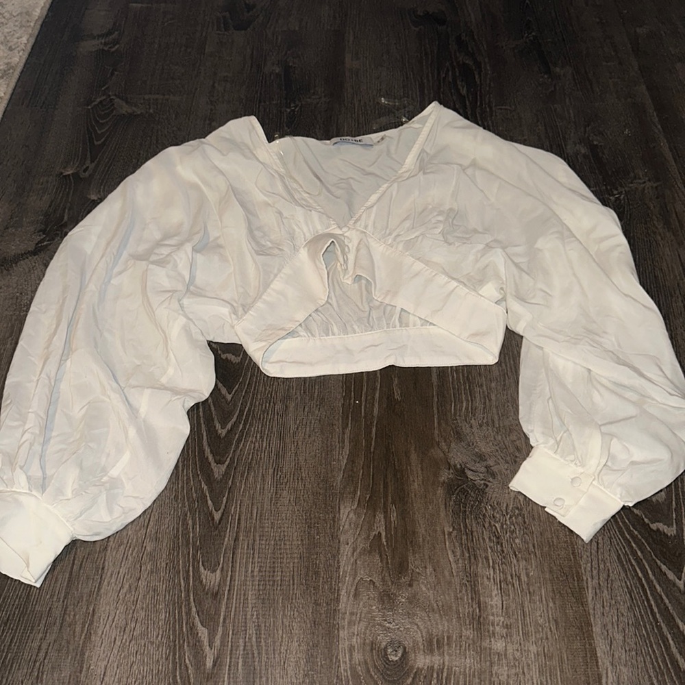 Long Sleeve Crop Top Shirt